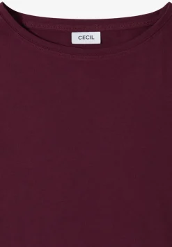 Basic T-Shirt mit U-Boot-Ausschnitt