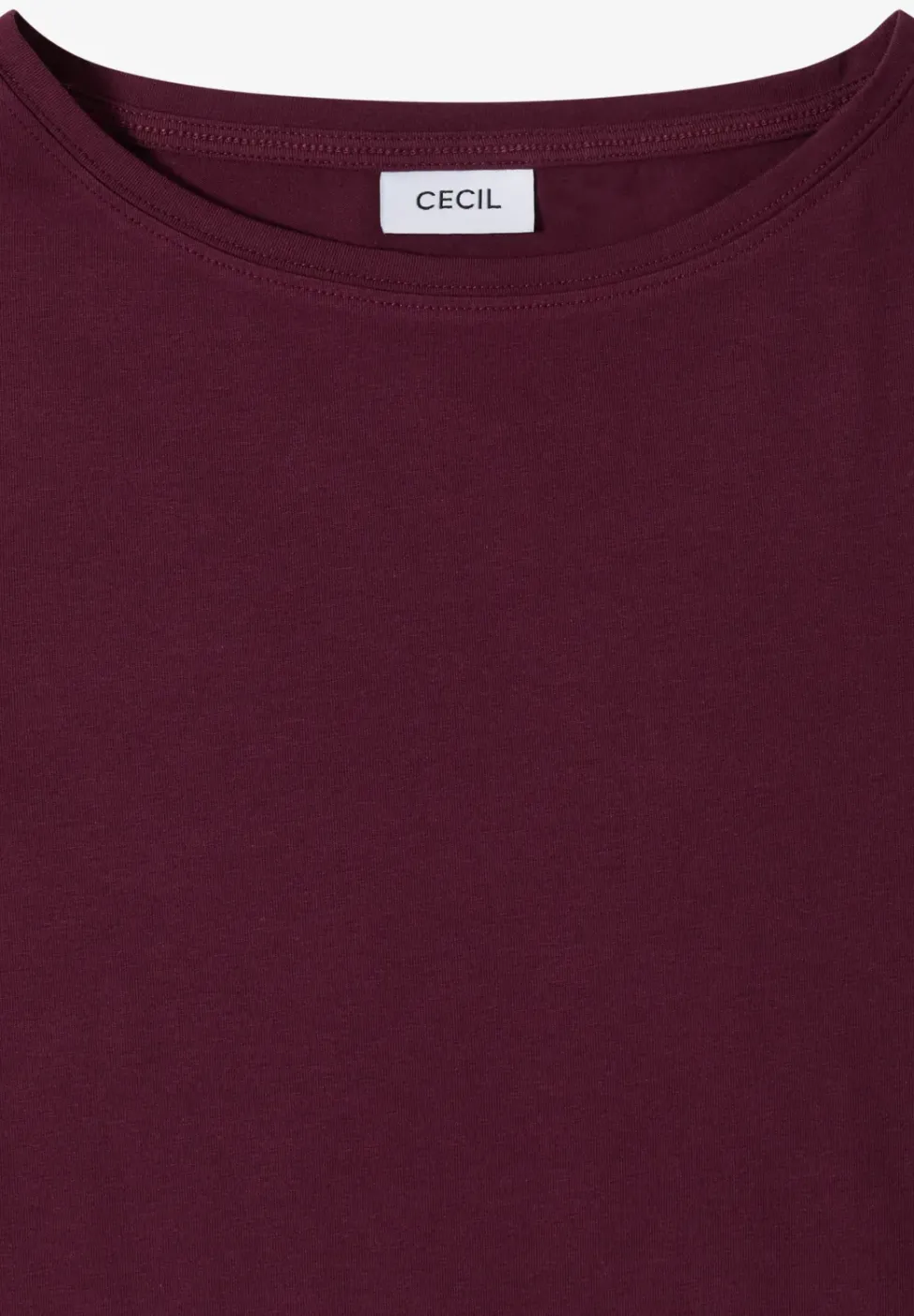 Basic T-Shirt mit U-Boot-Ausschnitt