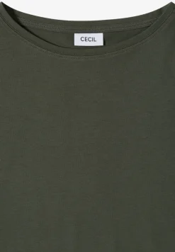Basic T-Shirt mit U-Boot-Ausschnitt