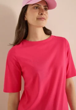 Basic T-Shirt mit U-Boot-Ausschnitt