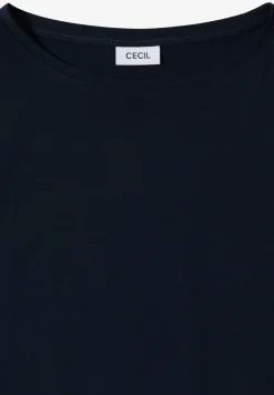 Basic T-Shirt mit U-Boot-Ausschnitt