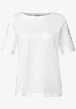 Basic T-Shirt mit U-Boot-Ausschnitt