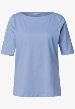 Basic T-Shirt mit U-Boot-Ausschnitt