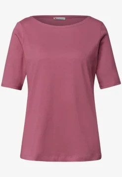 Basic T-Shirt mit U-Boot-Ausschnitt