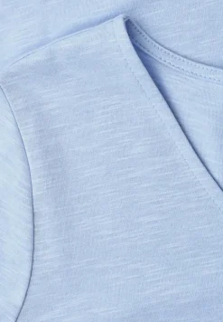 Basic T-Shirt mit V-Neck in Unifarbe