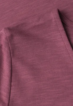 Basic T-Shirt mit V-Neck in Unifarbe