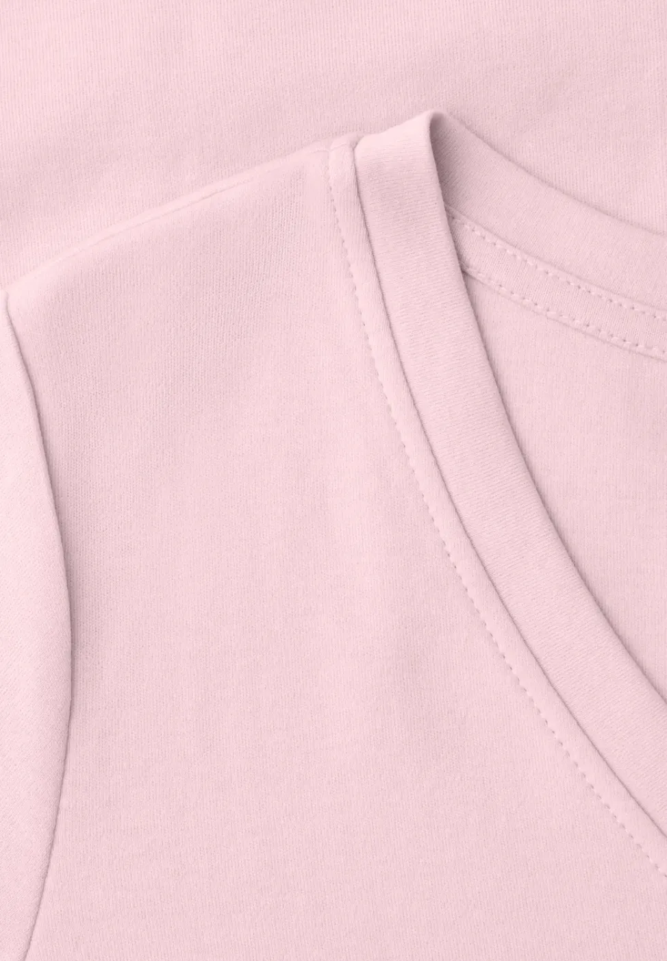 Basic T-Shirt mit V-Neck in Unifarbe