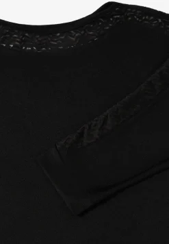 Batwing Shirt mit Mesh