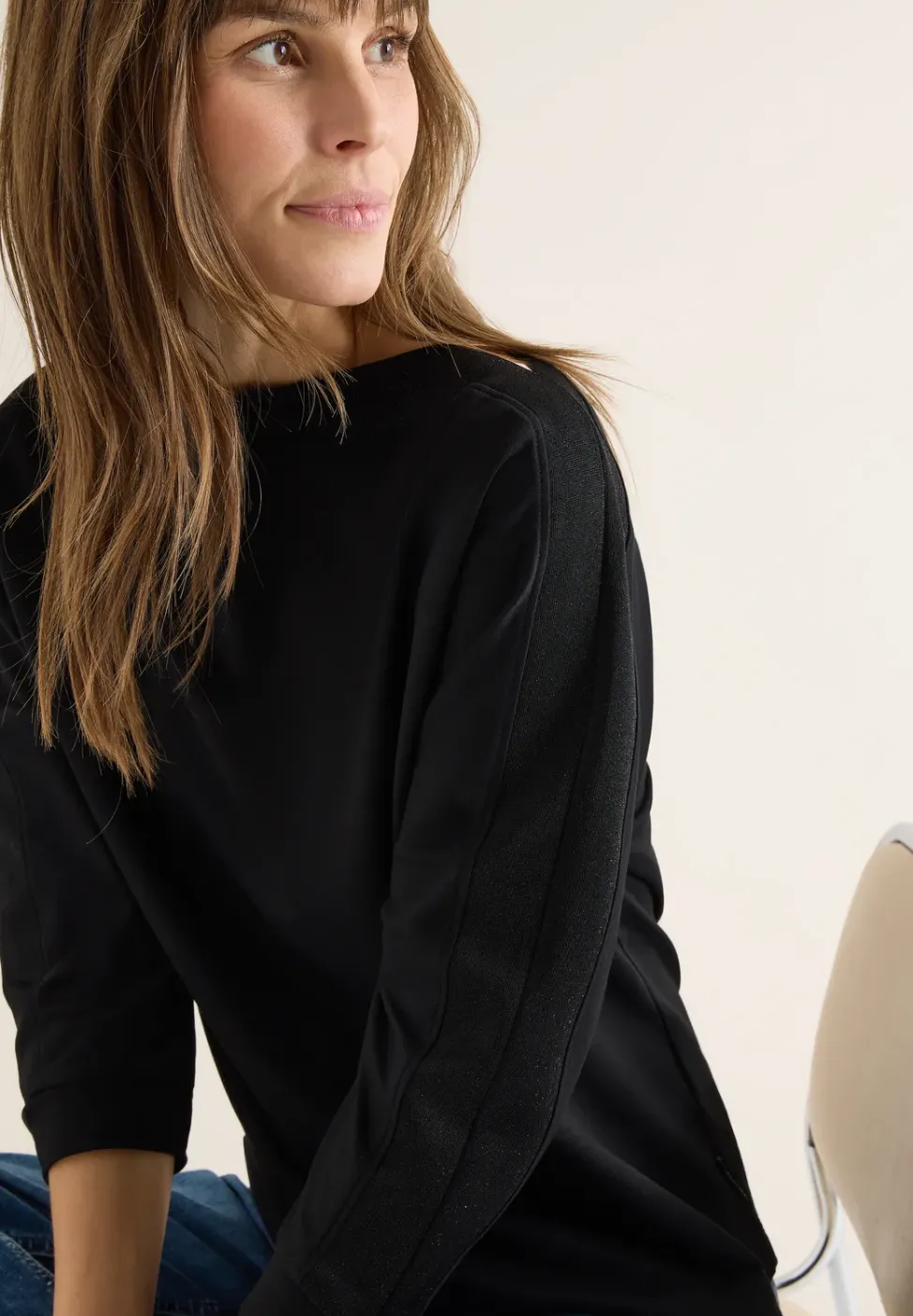 Batwing Shirt mit Tape