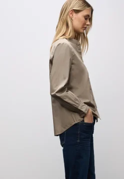 Baumwollbluse mit Rüschen
