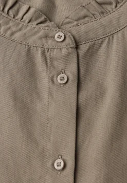Baumwollbluse mit Rüschen