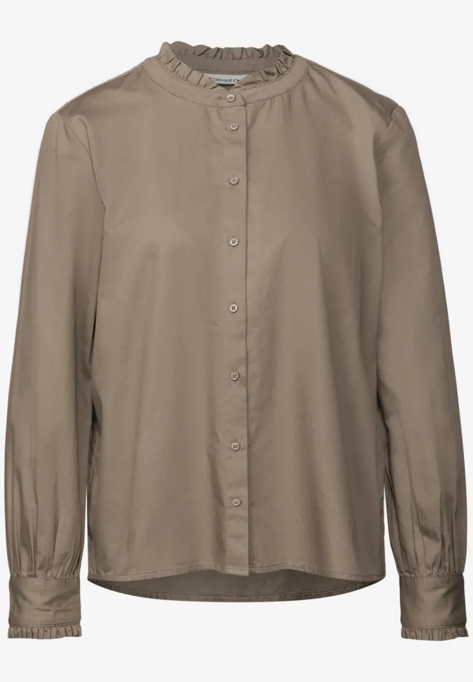 Baumwollbluse mit Rüschen