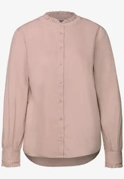 Baumwollbluse mit Rüschen