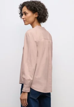 Baumwollbluse mit Rüschen