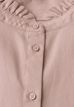 Baumwollbluse mit Rüschen