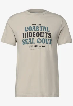 Baumwoll-Shirt mit Wording