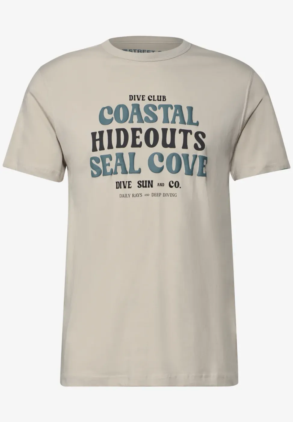 Baumwoll-Shirt mit Wording