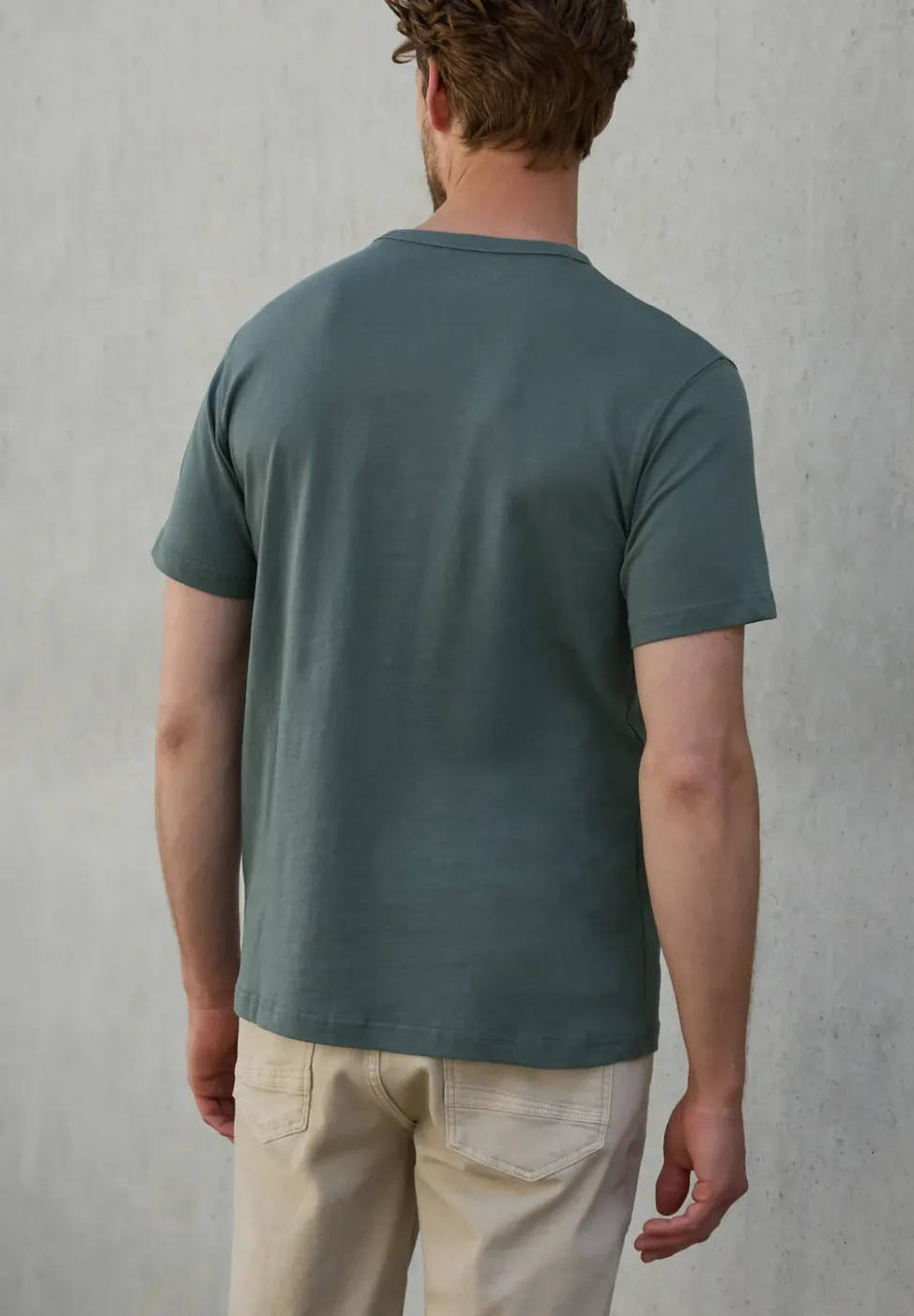 Baumwoll-Shirt mit Wording
