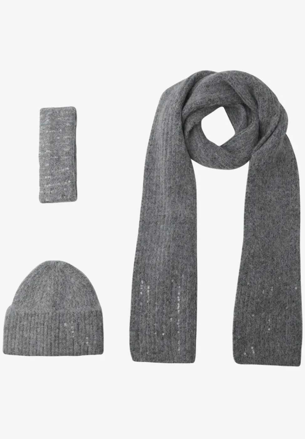 Beanie mit Pailletten