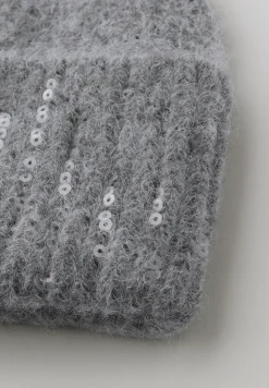 Beanie mit Pailletten