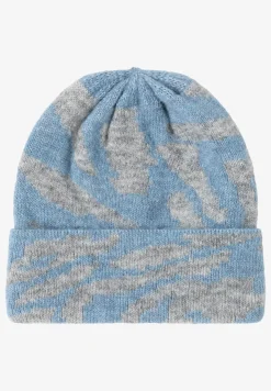 Beanie mit Zebramuster