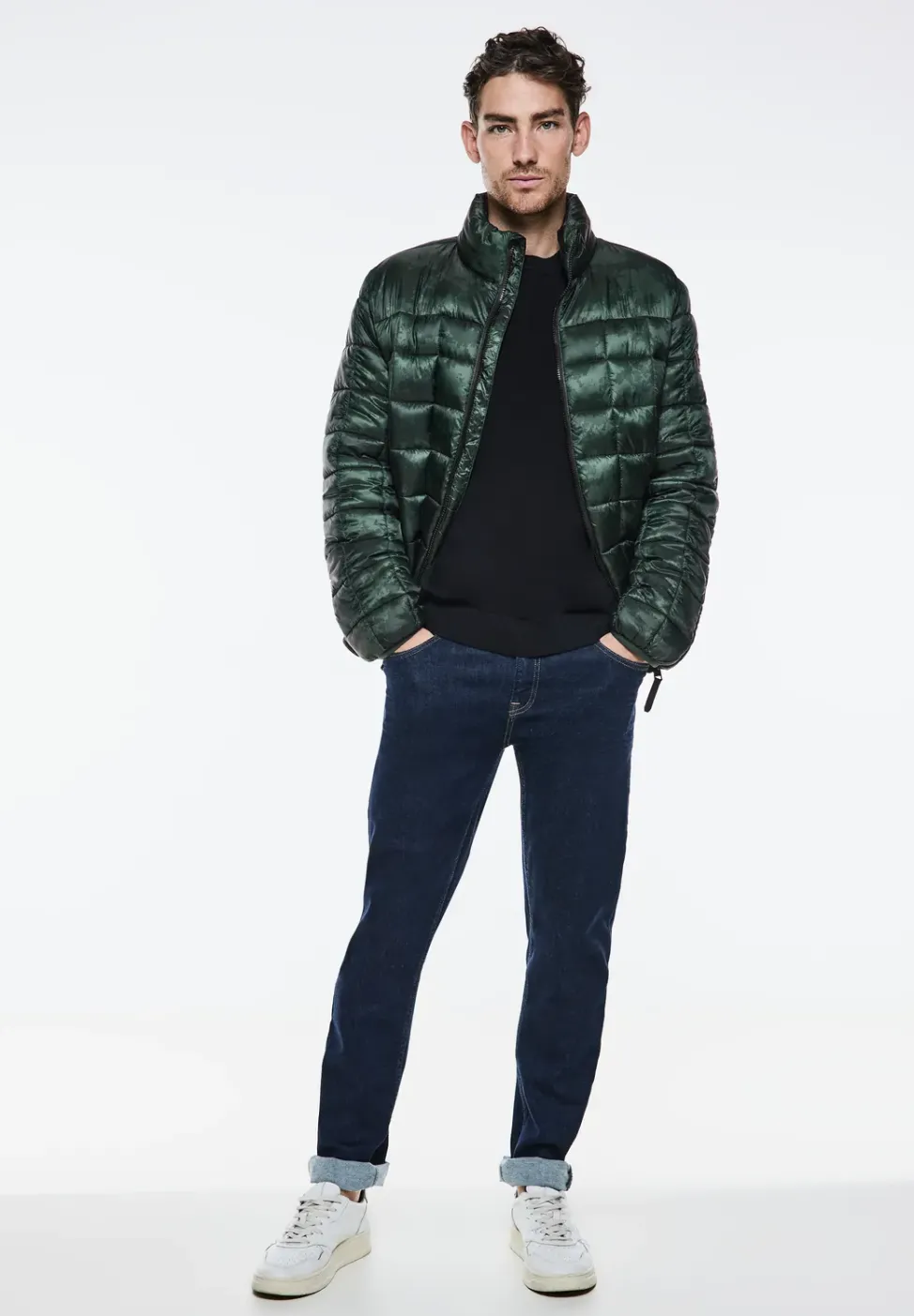 Bedruckte Steppjacke