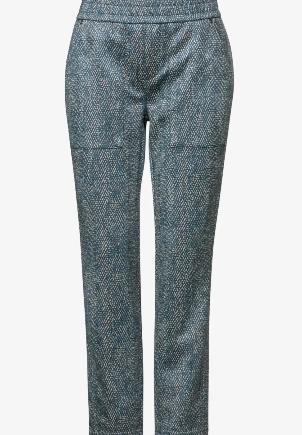 Bedruckte Velours Hose