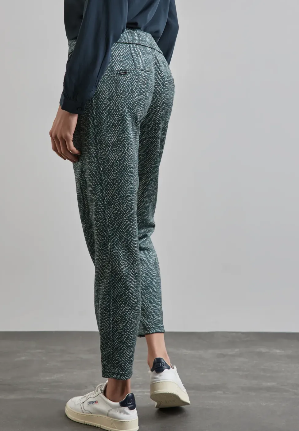 Bedruckte Velours Hose