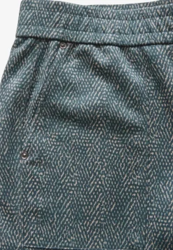 Bedruckte Velours Hose