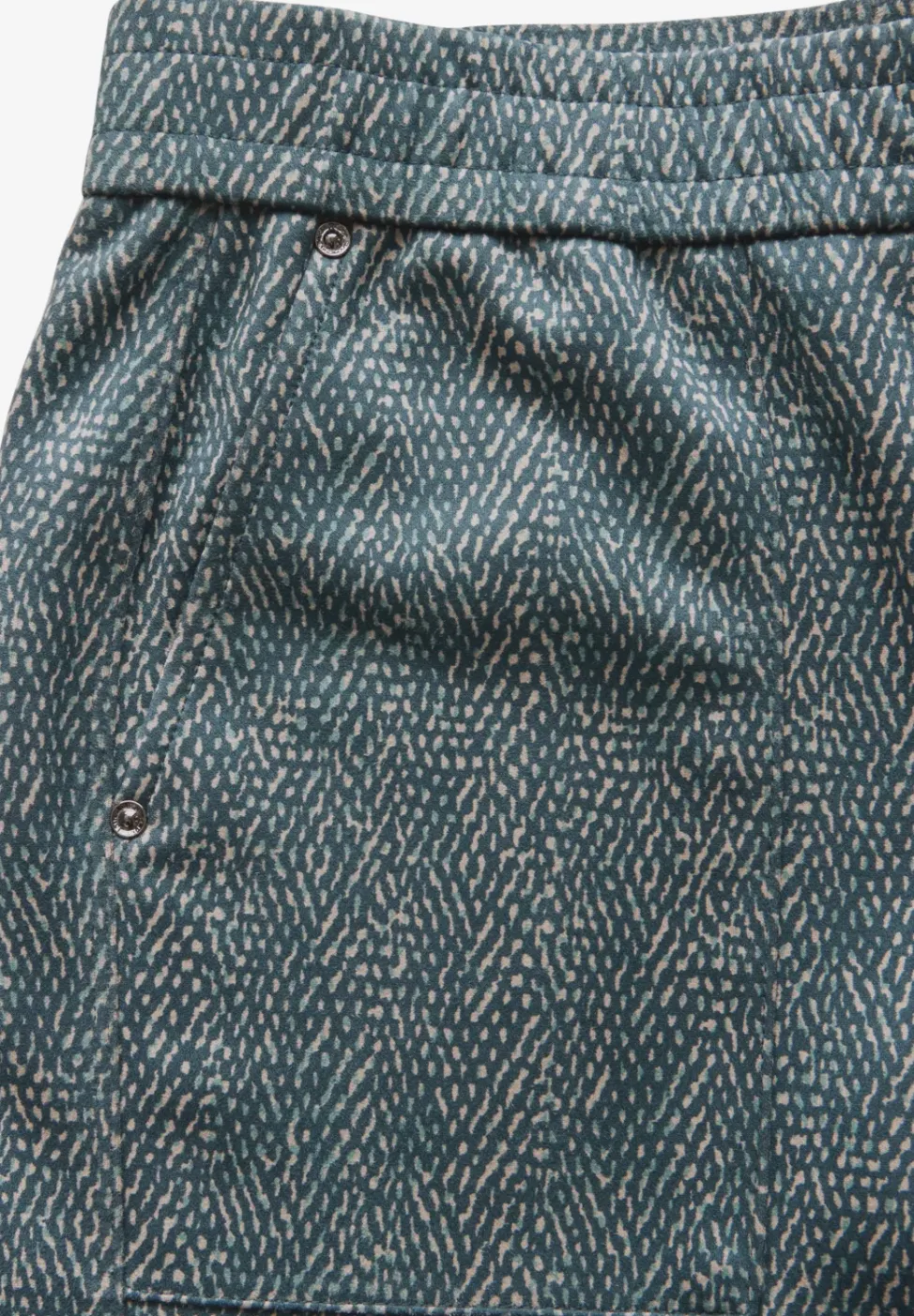 Bedruckte Velours Hose