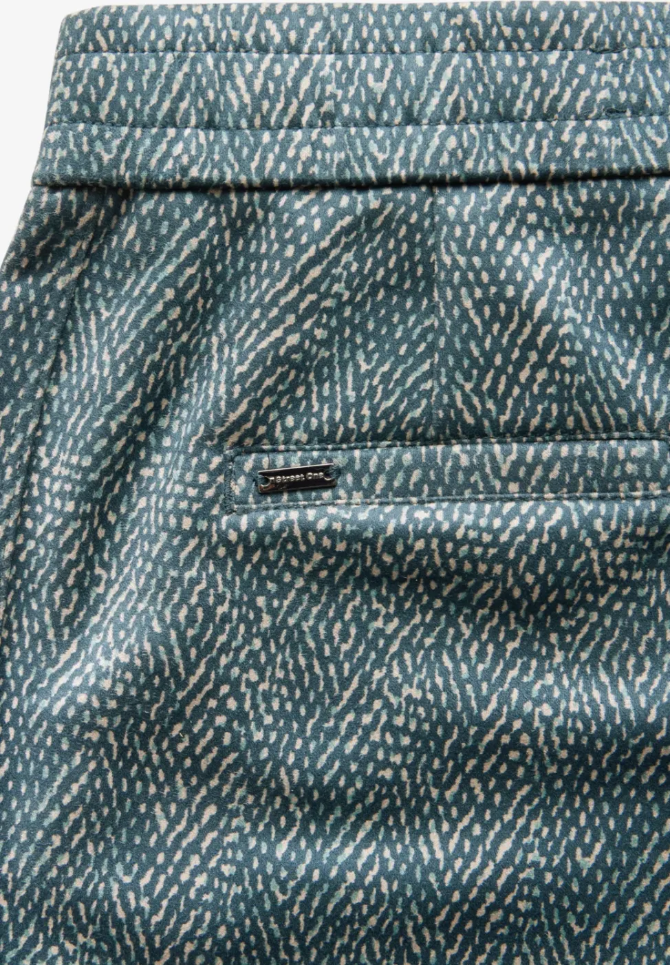 Bedruckte Velours Hose