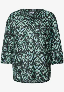Bedruckte Baumwollbluse