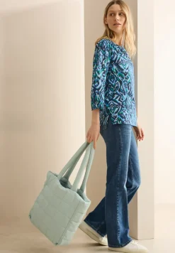 Bedruckte Baumwollbluse