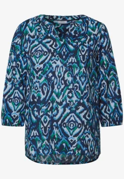 Bedruckte Baumwollbluse