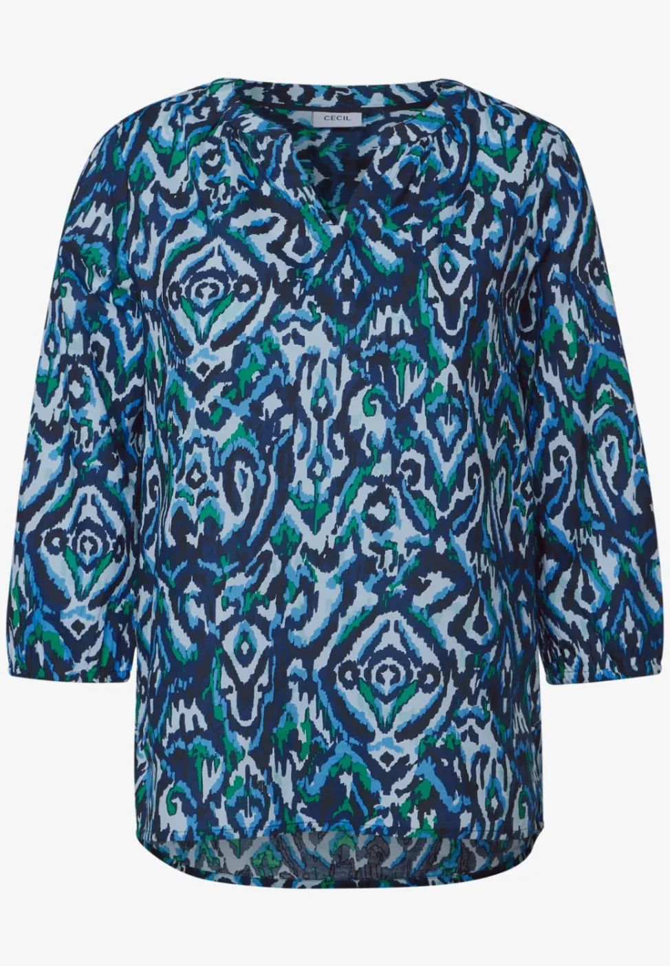 Bedruckte Baumwollbluse