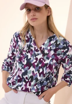 Bedruckte Baumwollbluse