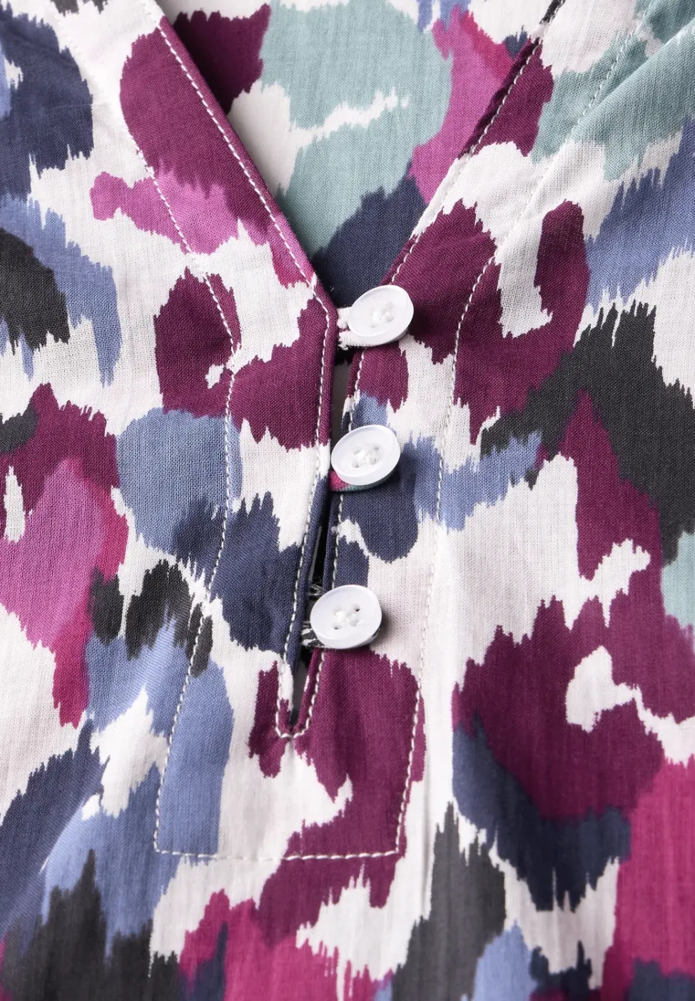 Bedruckte Baumwollbluse