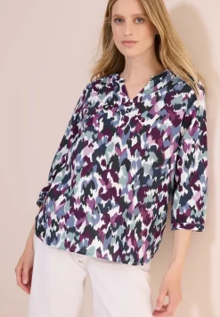 Bedruckte Baumwollbluse