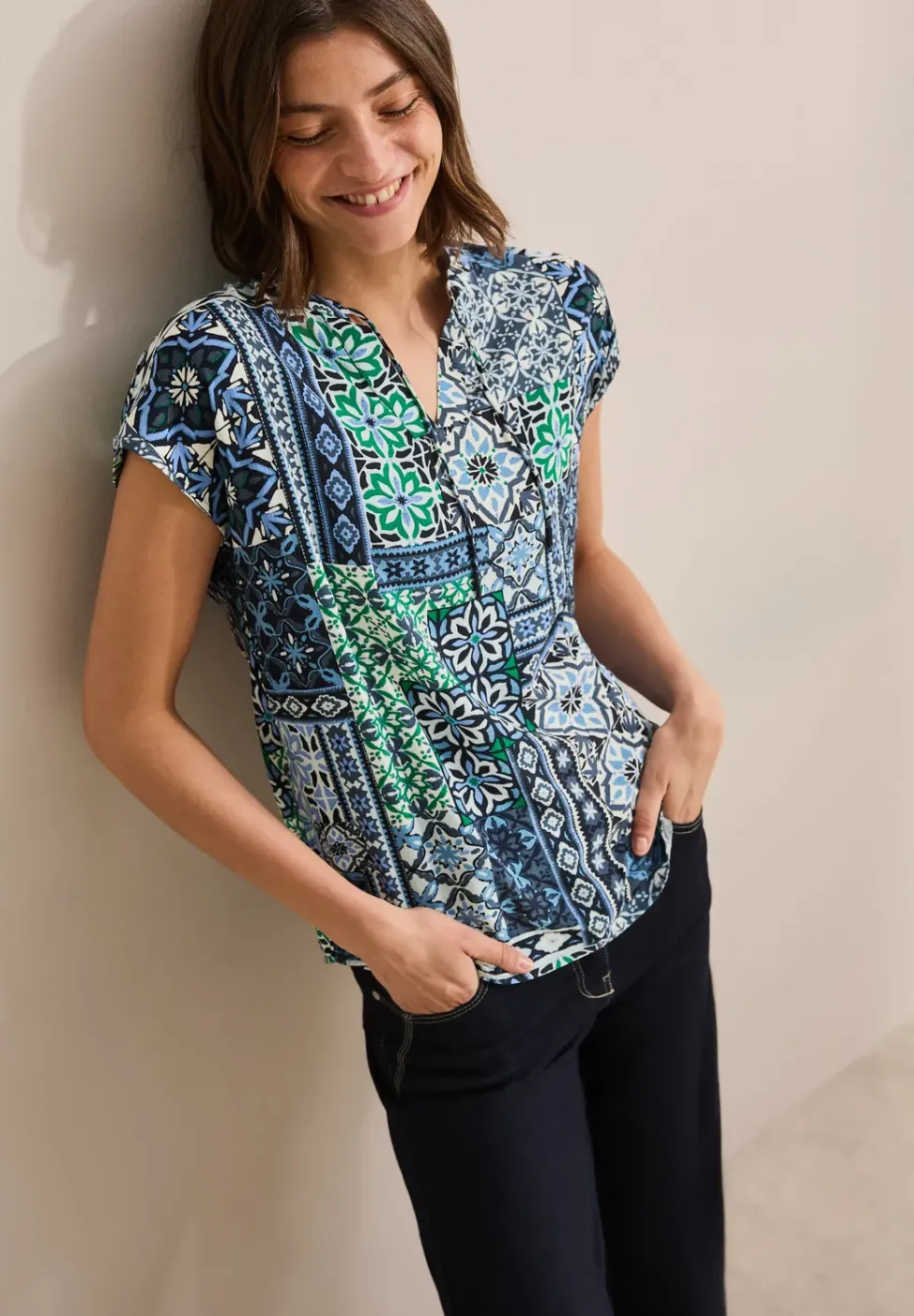 Bedruckte Bluse