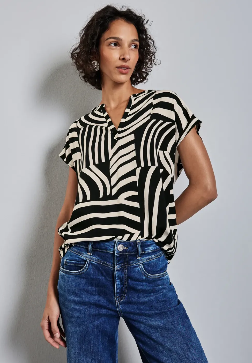 Bedruckte Bluse