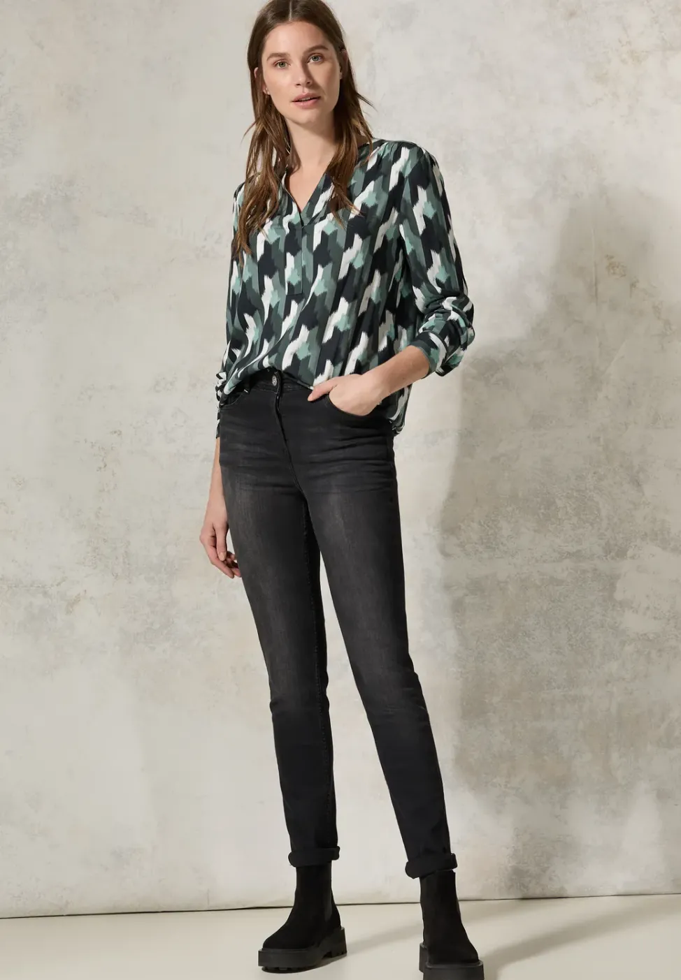 Bedruckte Bluse