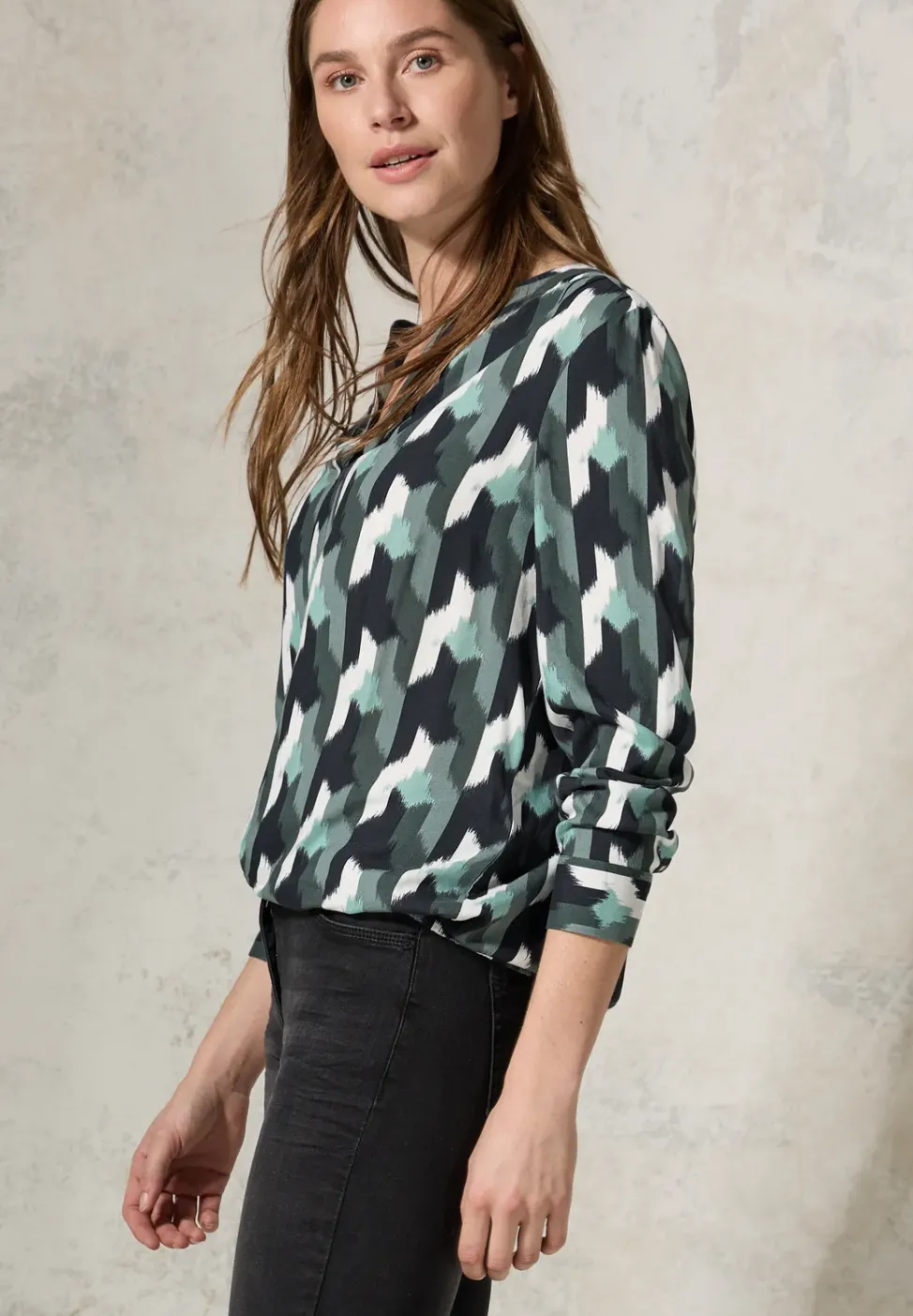 Bedruckte Bluse