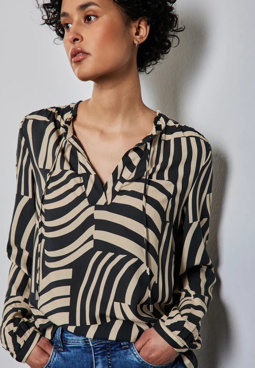 Bedruckte Bluse