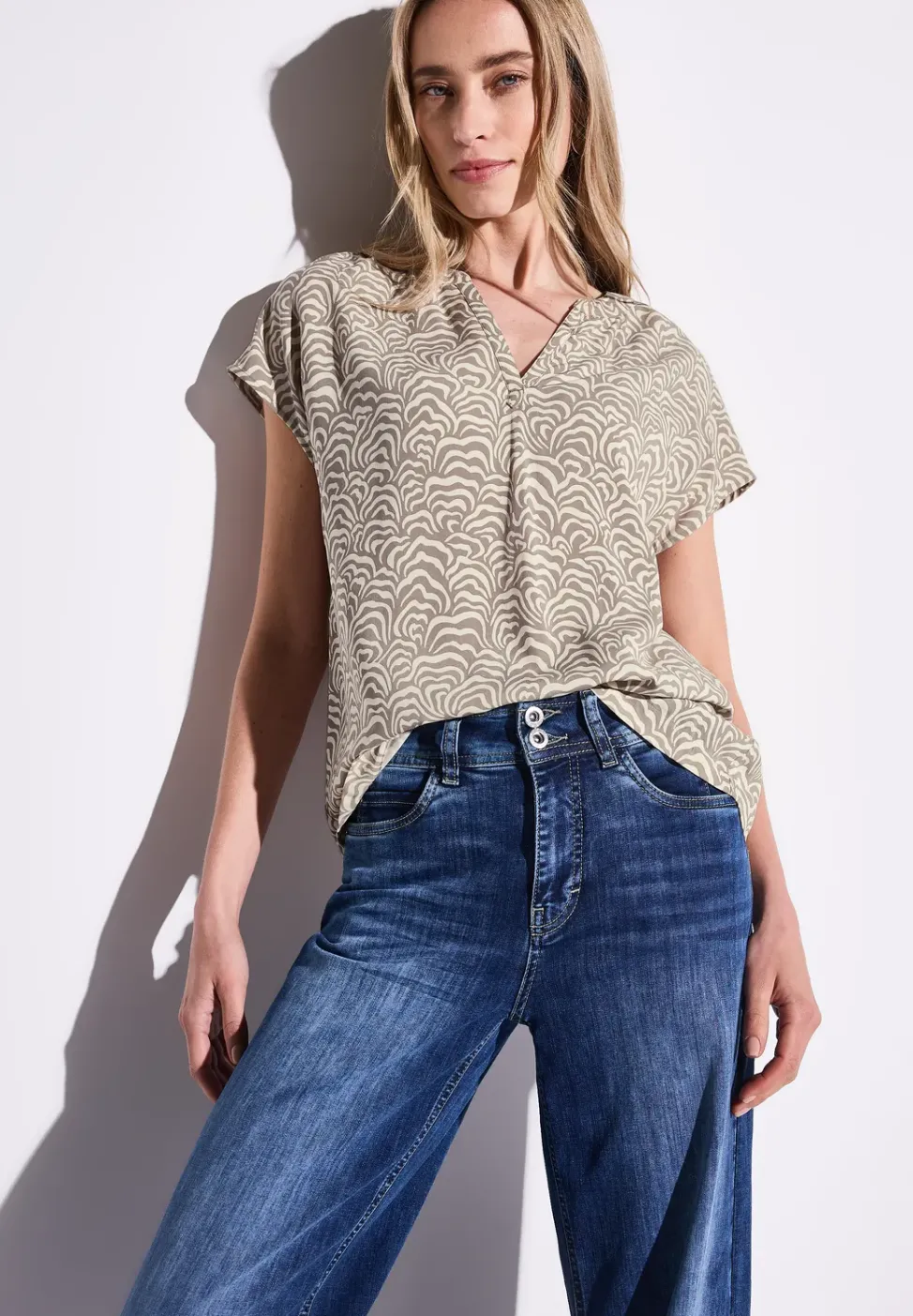 Bedruckte Bluse