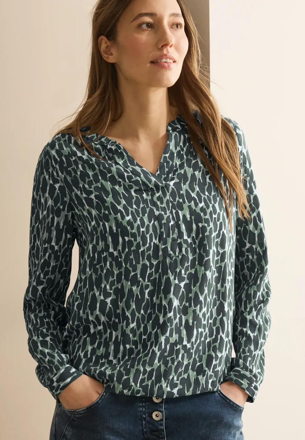 Bedruckte Bluse