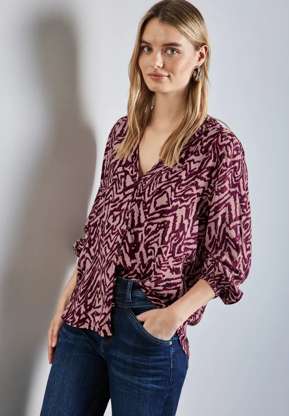 Bedruckte Bluse