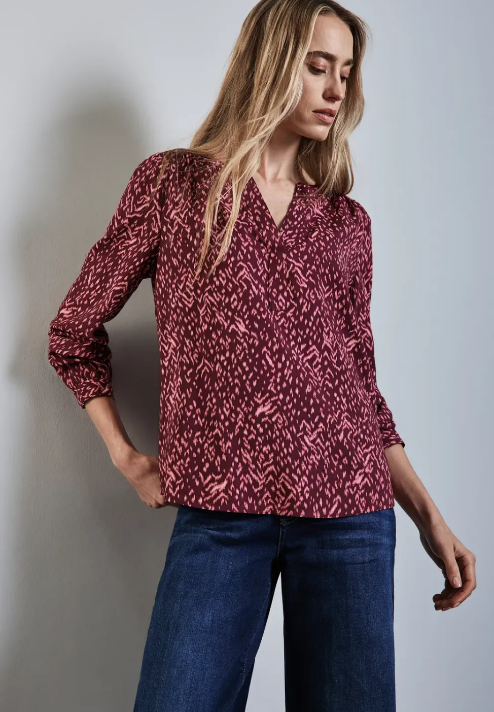 Bedruckte Bluse