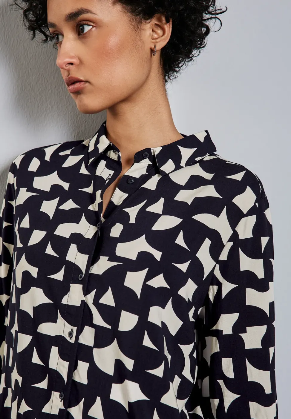 Bedruckte Hemdbluse