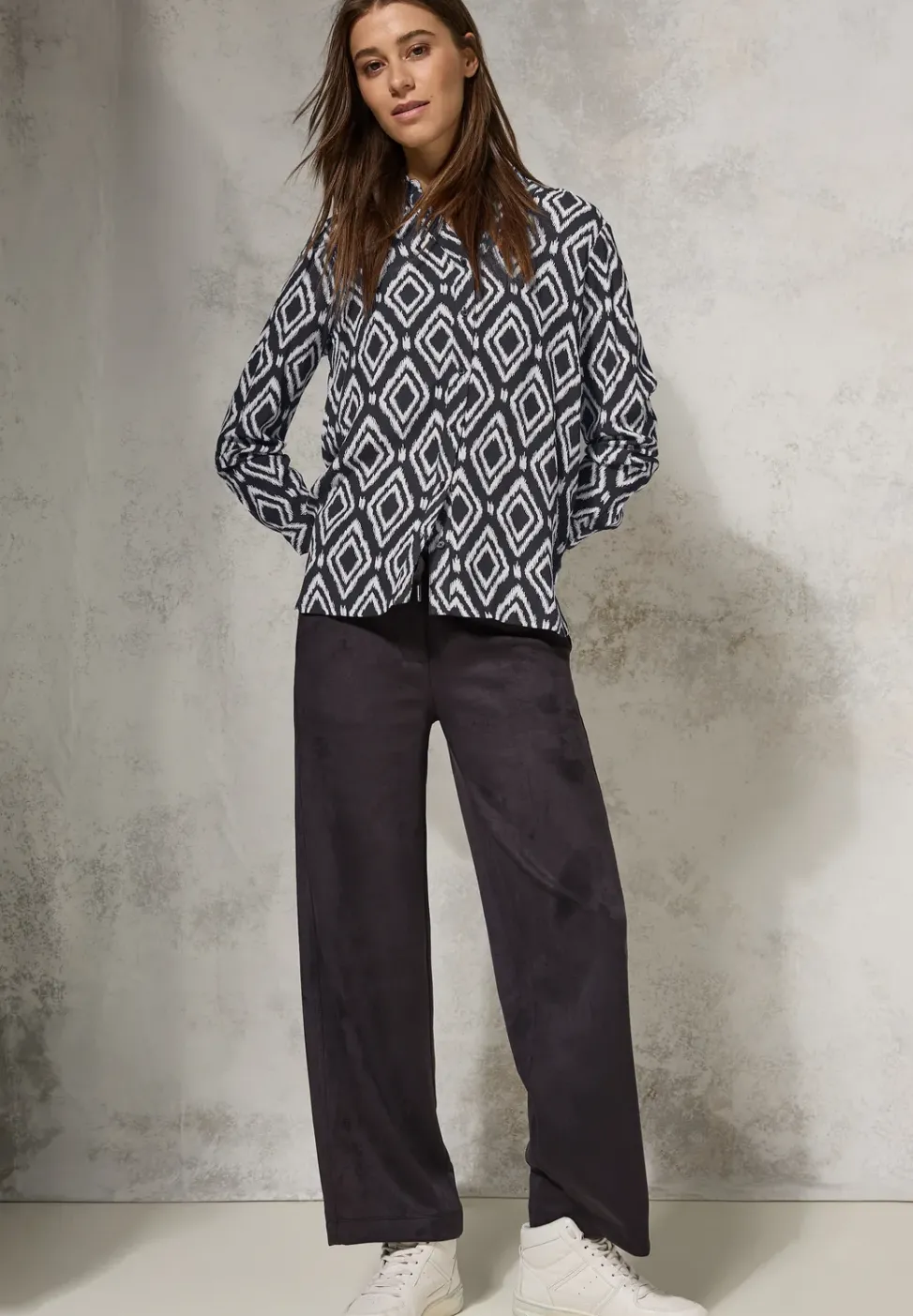 Bedruckte Longbluse