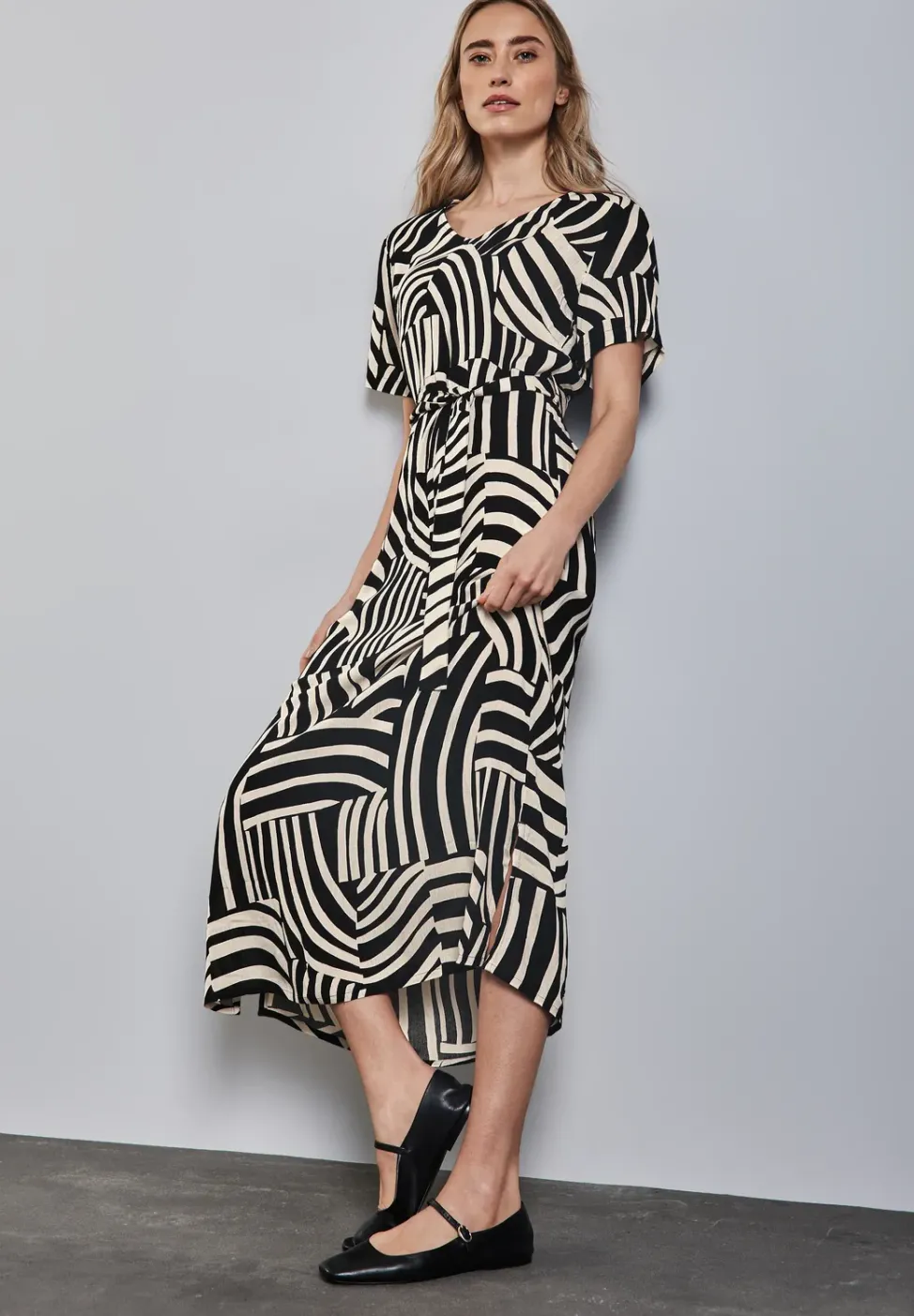 Bedrucktes Maxi-Kleid